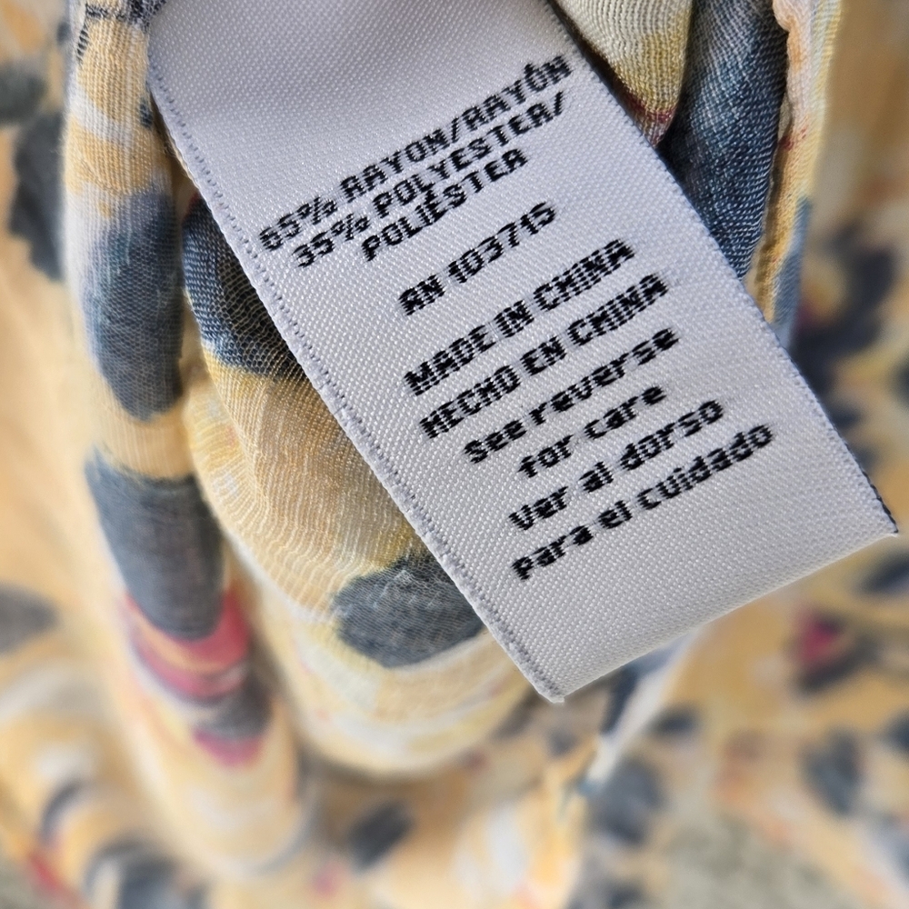 Zac & Rachel Woman Yellow Floral Blouse - Picture 7 of 8